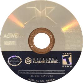 Cartridge artwork for X-men - The Official Game on the Nintendo GameCube.