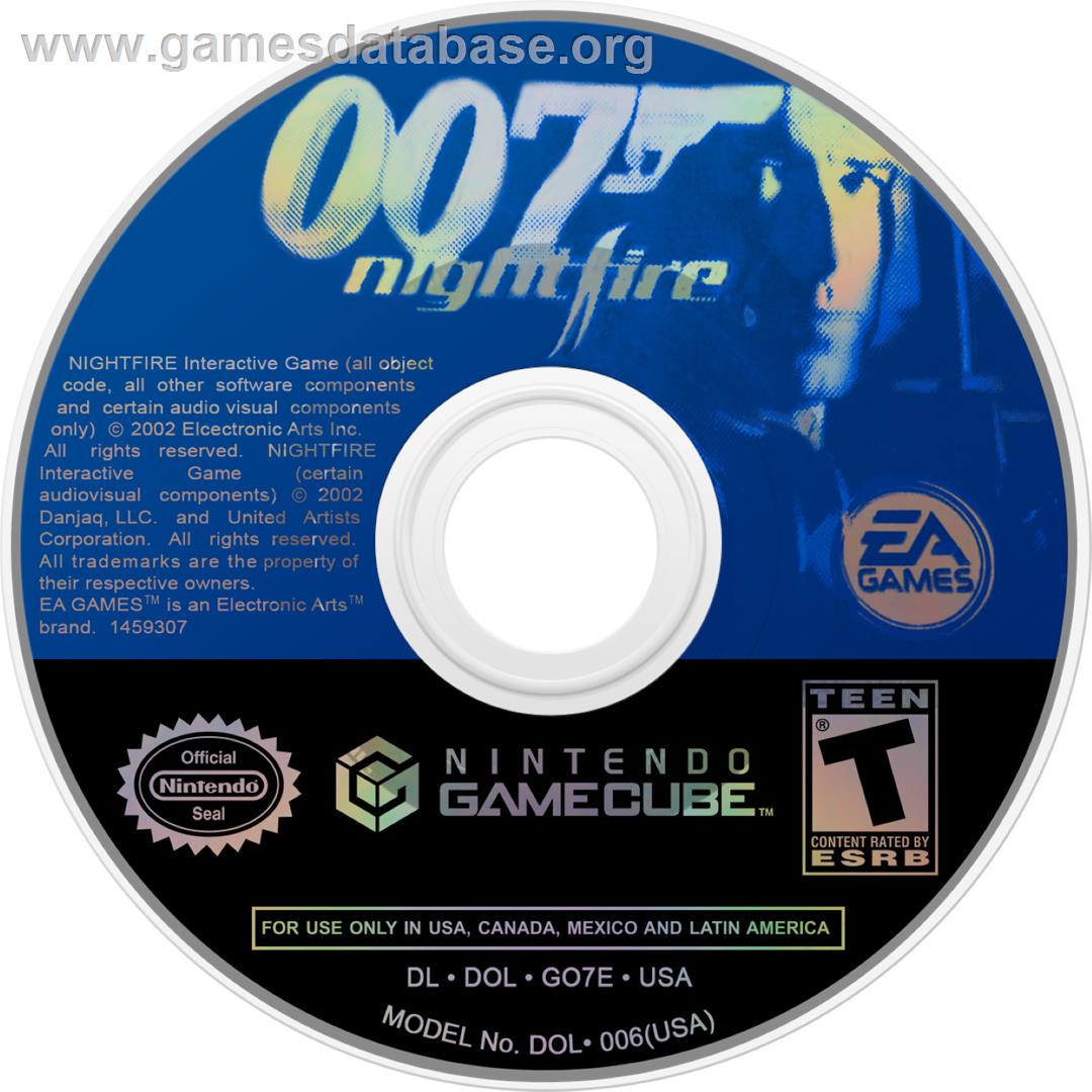 007: Nightfire - Nintendo GameCube - Artwork - Cartridge