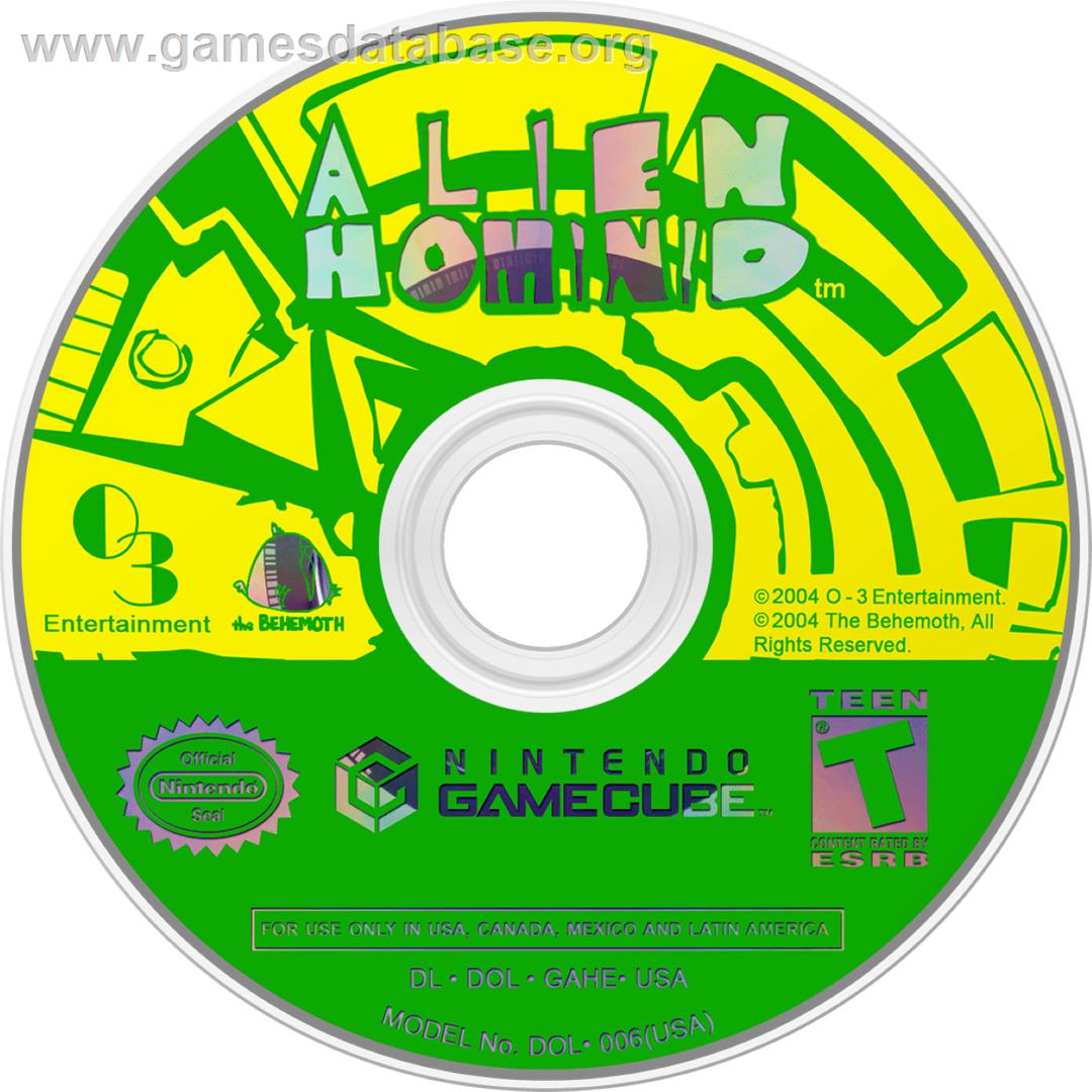Alien Hominid - Nintendo GameCube - Artwork - Cartridge