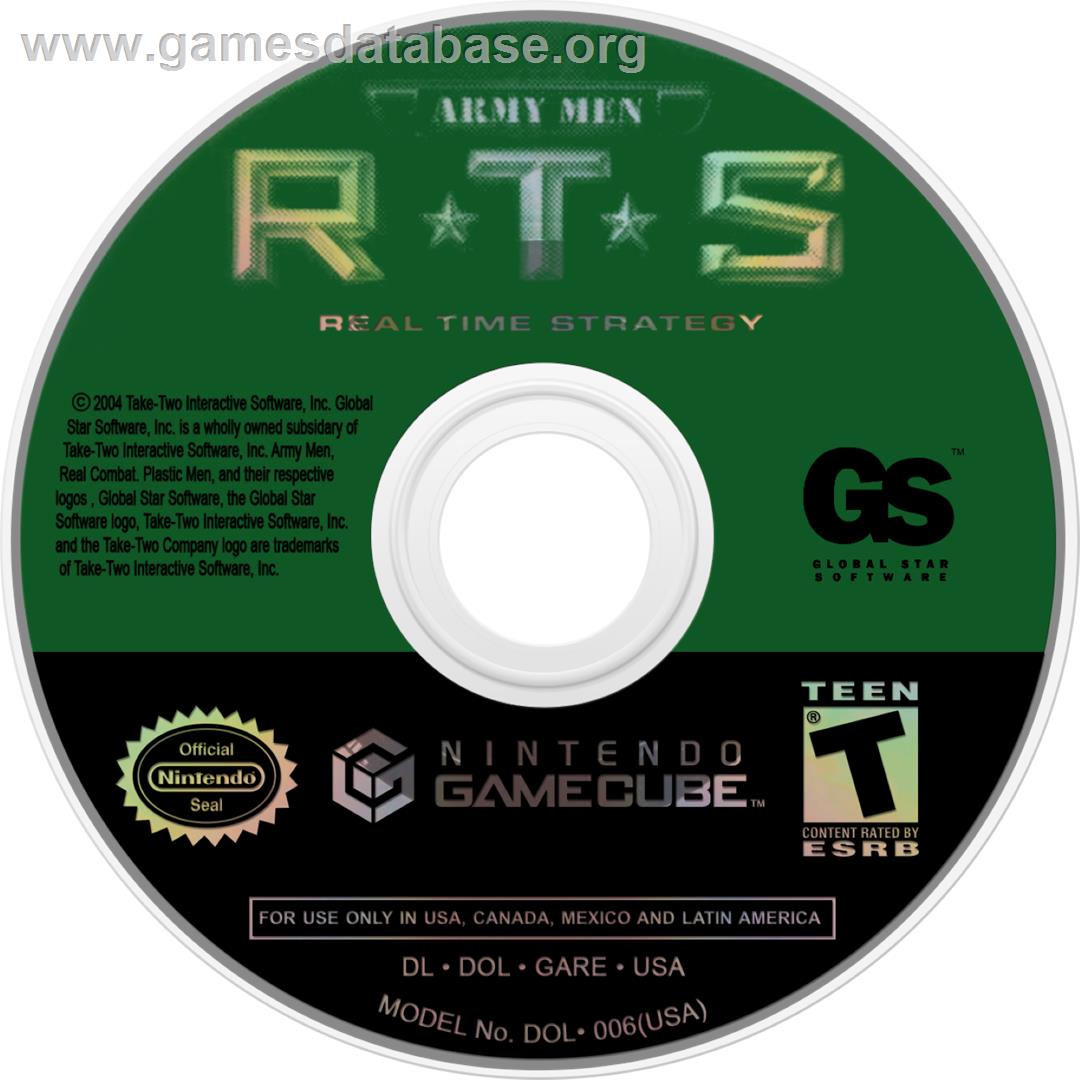 Army Men - RTS - Nintendo GameCube - Artwork - Cartridge