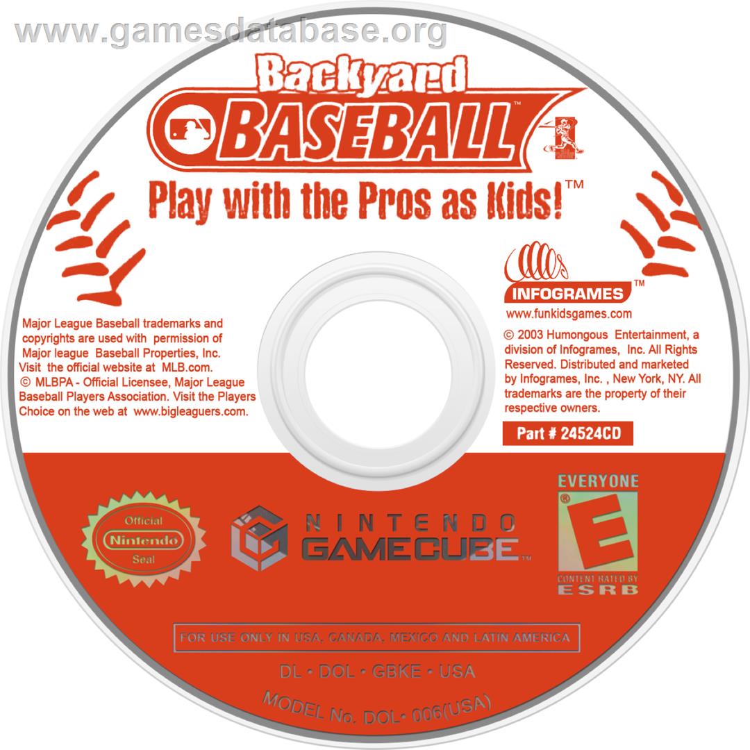 Backyard Baseball - Nintendo GameCube - Artwork - Cartridge