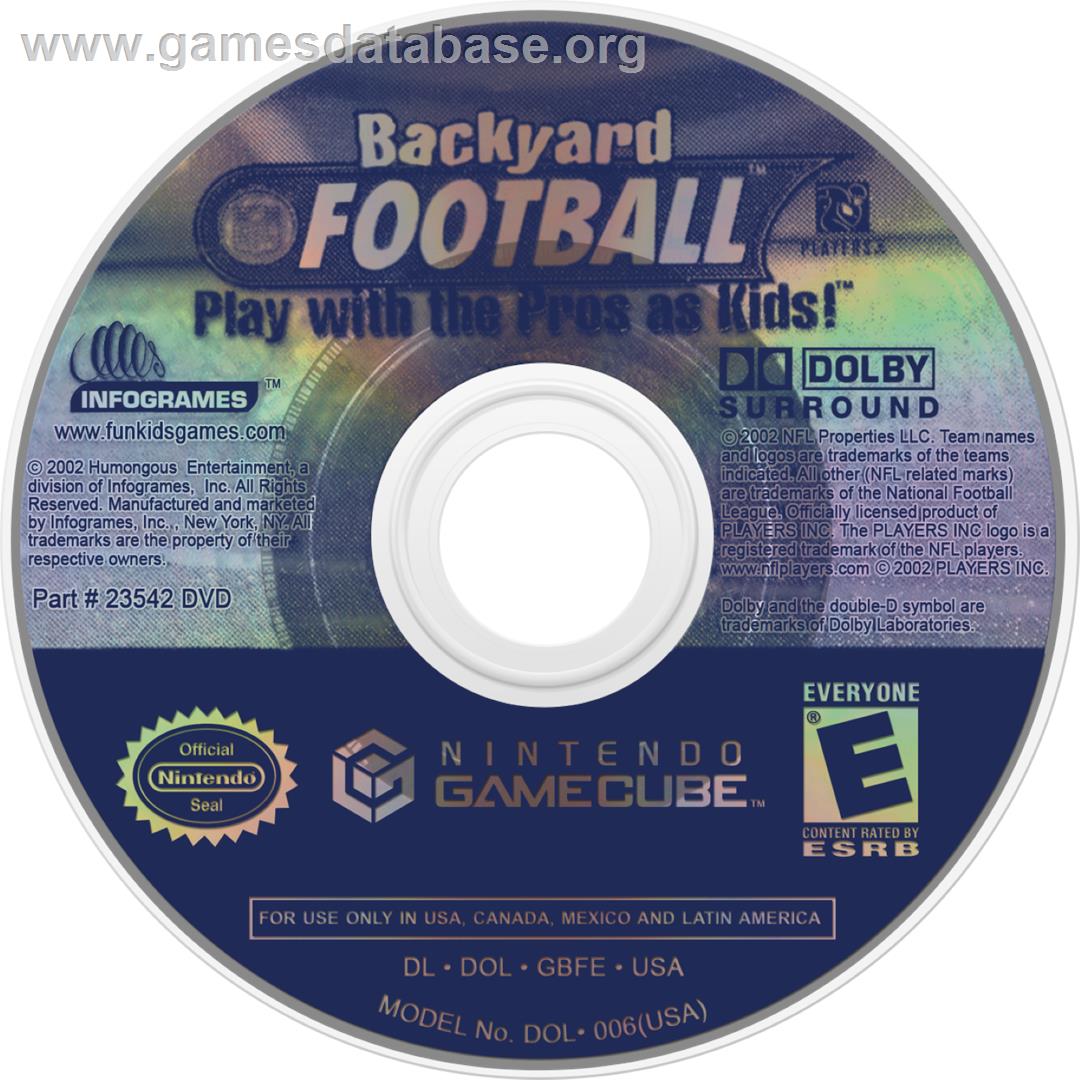 Backyard Football - Nintendo GameCube - Artwork - Cartridge