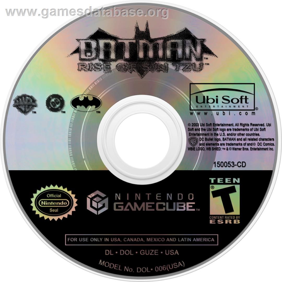 Batman: Rise of Sin Tzu - Nintendo GameCube - Artwork - Cartridge