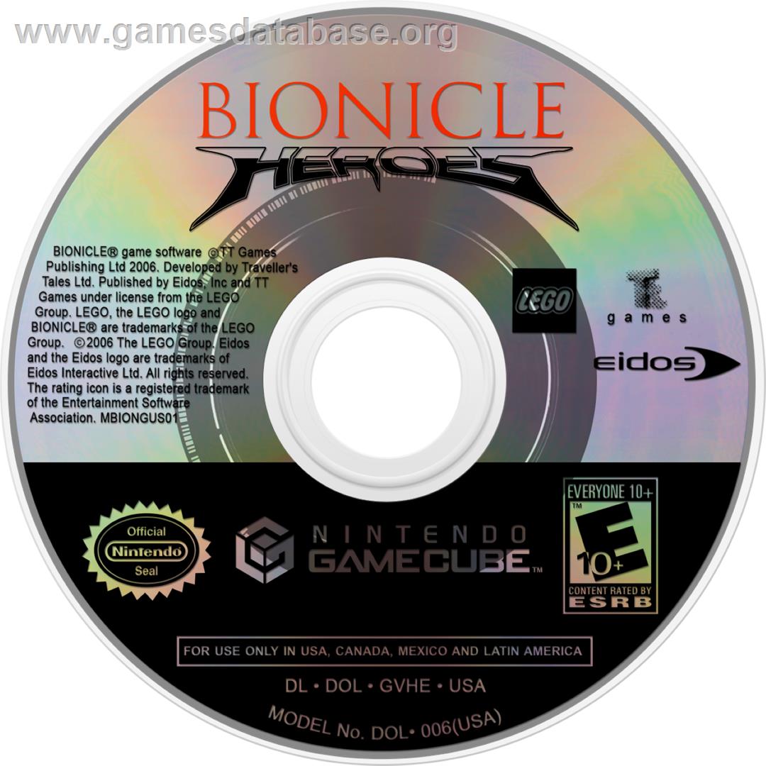 Bionicle Heroes - Nintendo GameCube - Artwork - Cartridge