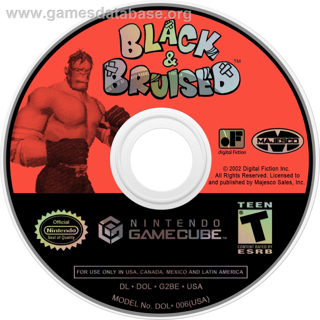 Black & Bruised - Nintendo GameCube - Artwork - Cartridge