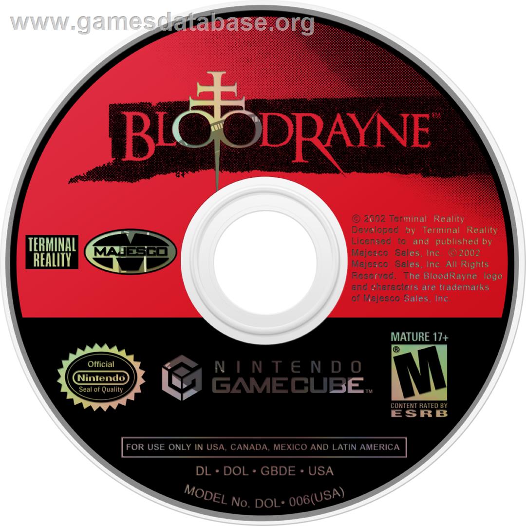 BloodRayne - Nintendo GameCube - Artwork - Cartridge