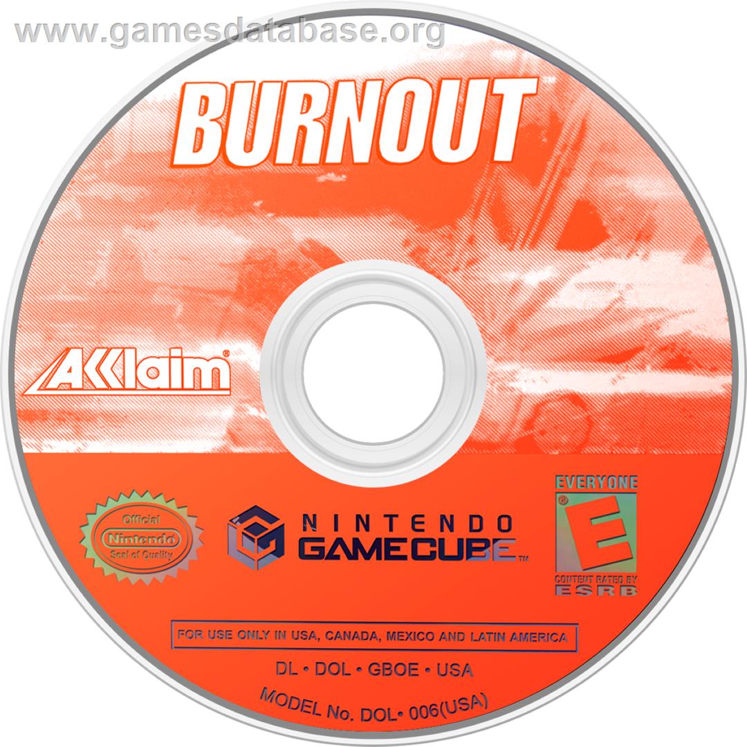 Burnout - Nintendo GameCube - Artwork - Cartridge