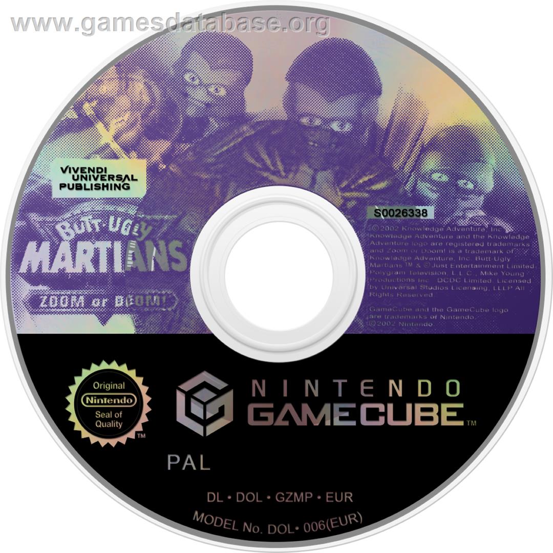 Butt-ugly Martians - Zoom Or Doom! - Nintendo GameCube - Artwork - Cartridge