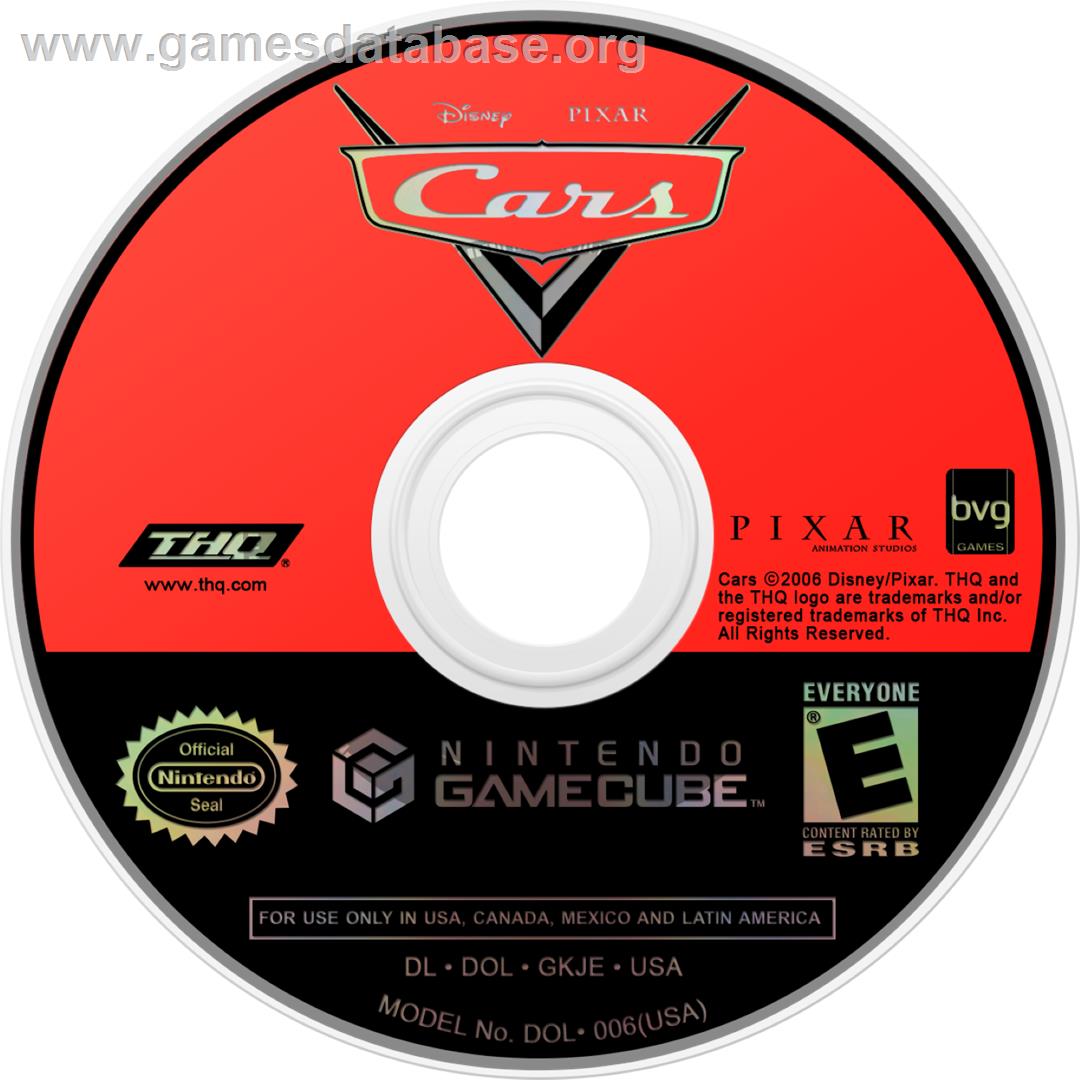 Cars - Nintendo GameCube - Artwork - Cartridge