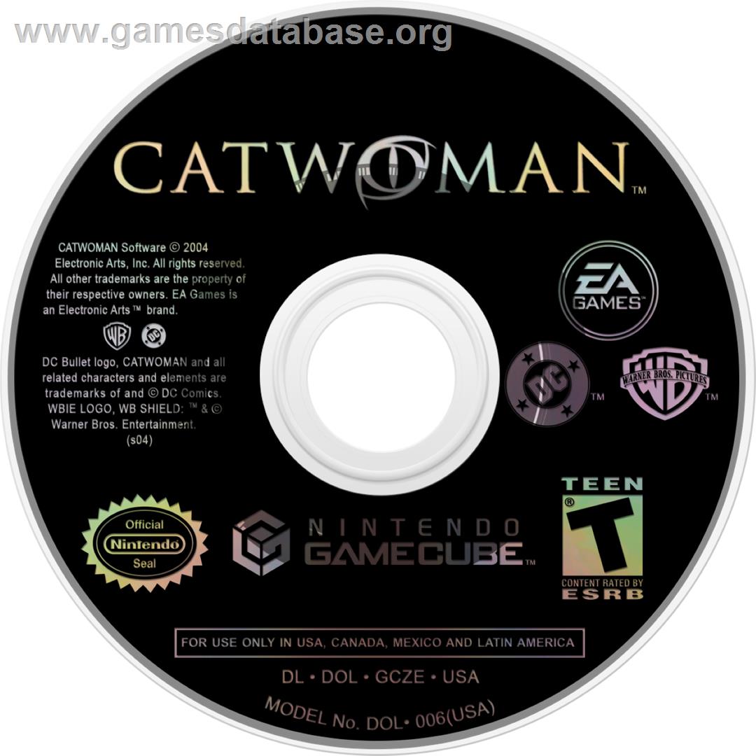 Catwoman - Nintendo GameCube - Artwork - Cartridge