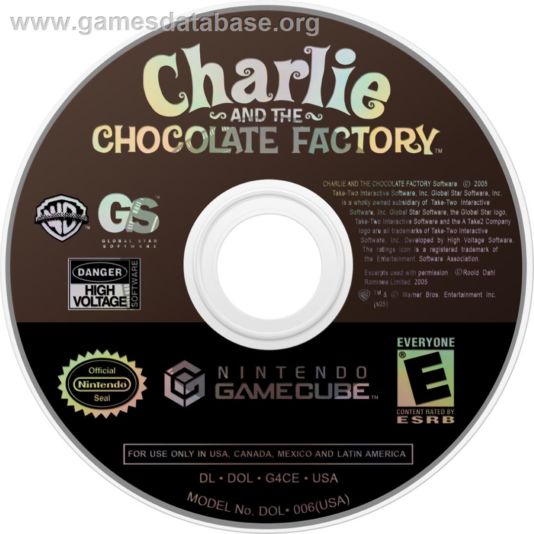 Charlie and the Chocolate Factory - Nintendo GameCube - Artwork - Cartridge