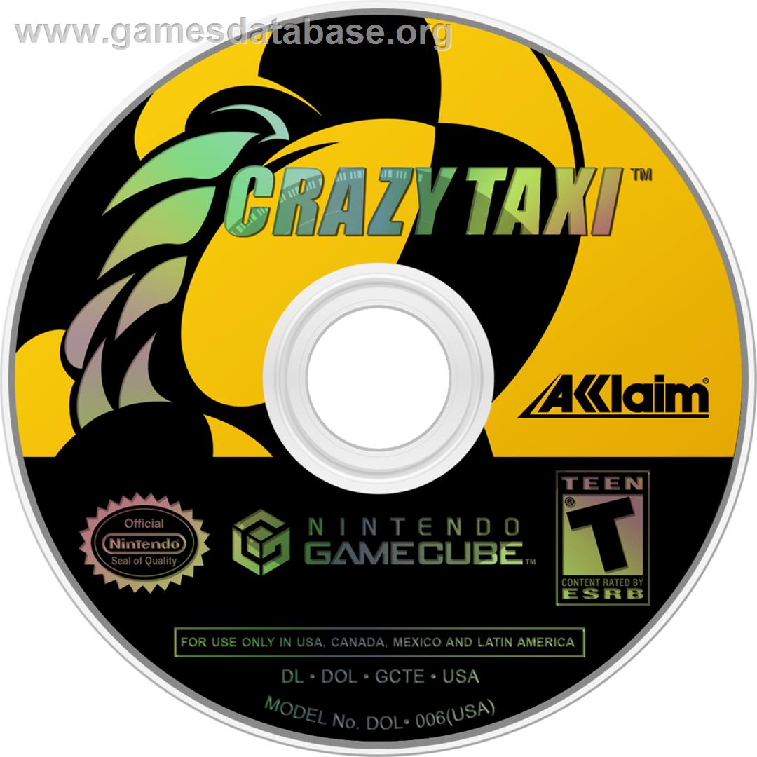 Crazy Taxi - Nintendo GameCube - Artwork - Cartridge