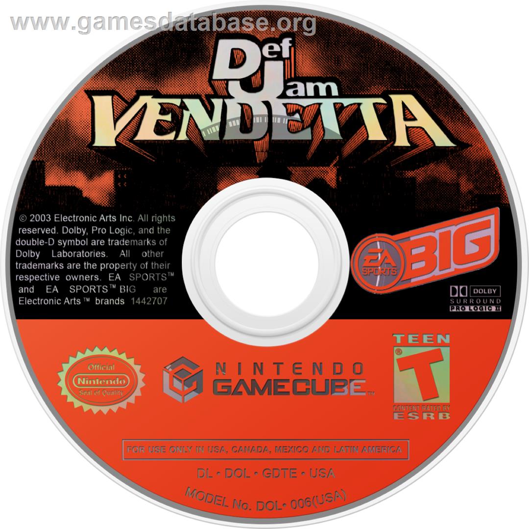 Def Jam Vendetta - Nintendo GameCube - Artwork - Cartridge