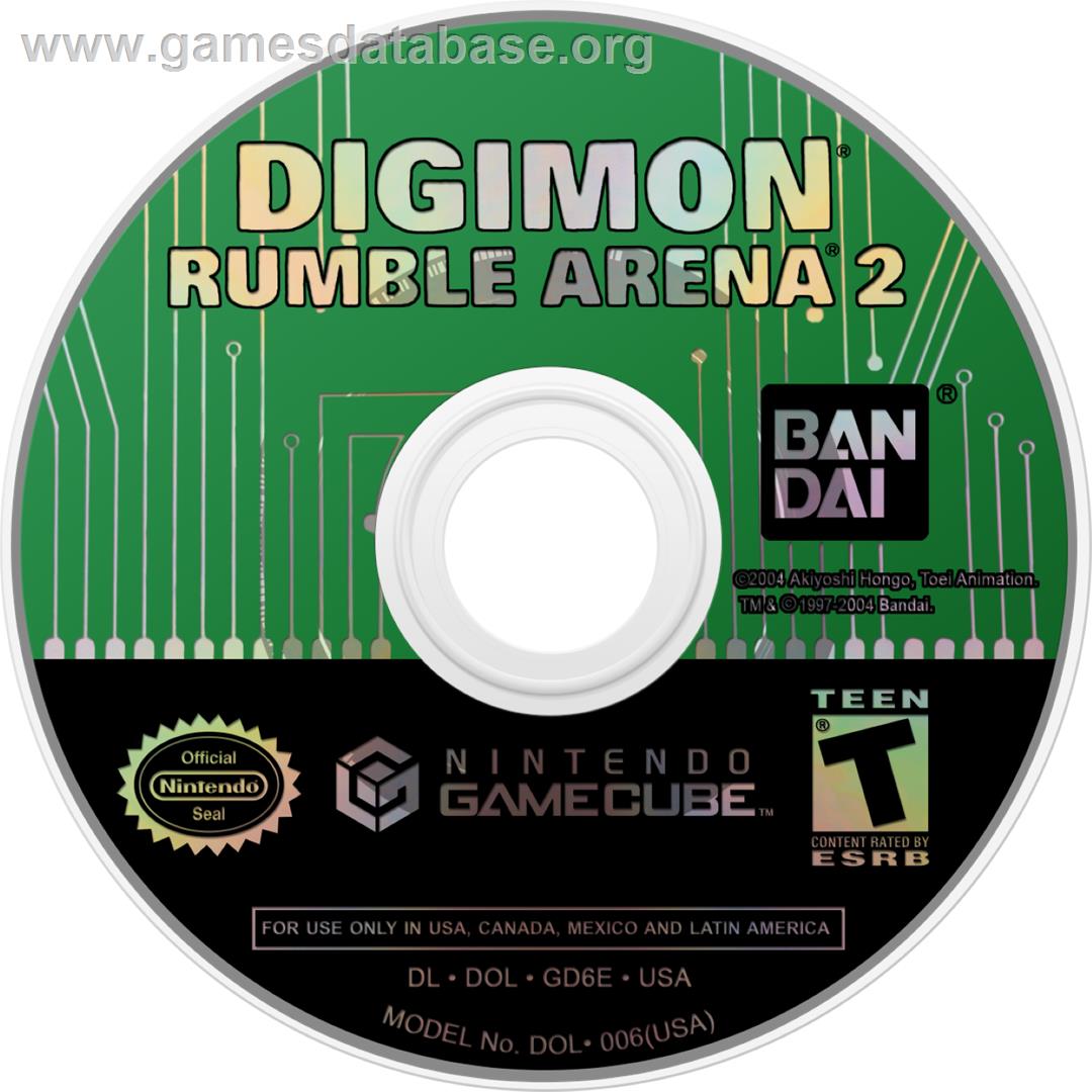 Digimon Rumble Arena 2 - Nintendo GameCube - Artwork - Cartridge