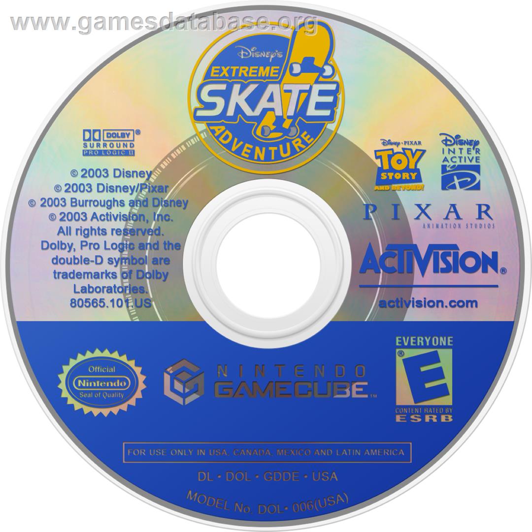 Disney's Extreme Skate Adventure - Nintendo GameCube - Artwork - Cartridge