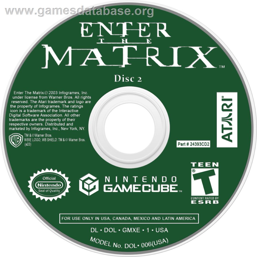 Enter The Matrix - Nintendo GameCube - Artwork - Cartridge