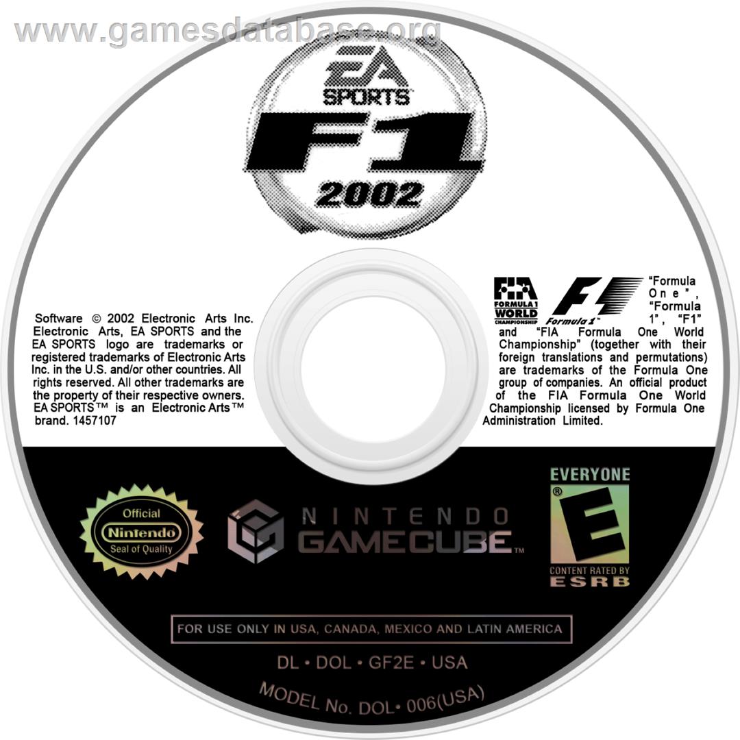 F1 2002 - Nintendo GameCube - Artwork - Cartridge