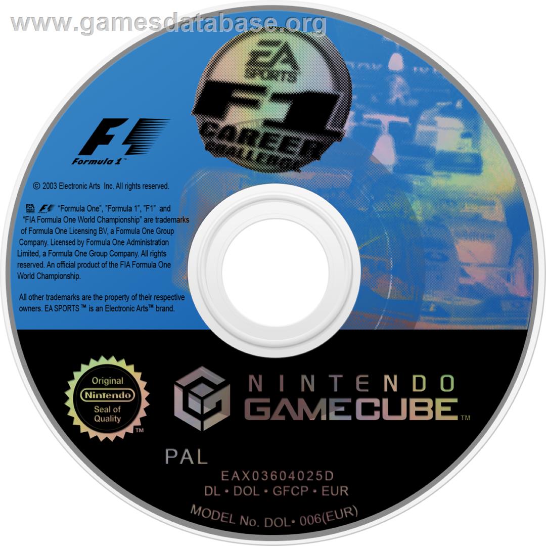 F1 Career Challenge - Nintendo GameCube - Artwork - Cartridge