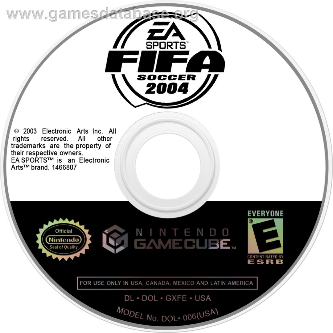 Fifa Football 2004 - Nintendo GameCube - Artwork - Cartridge