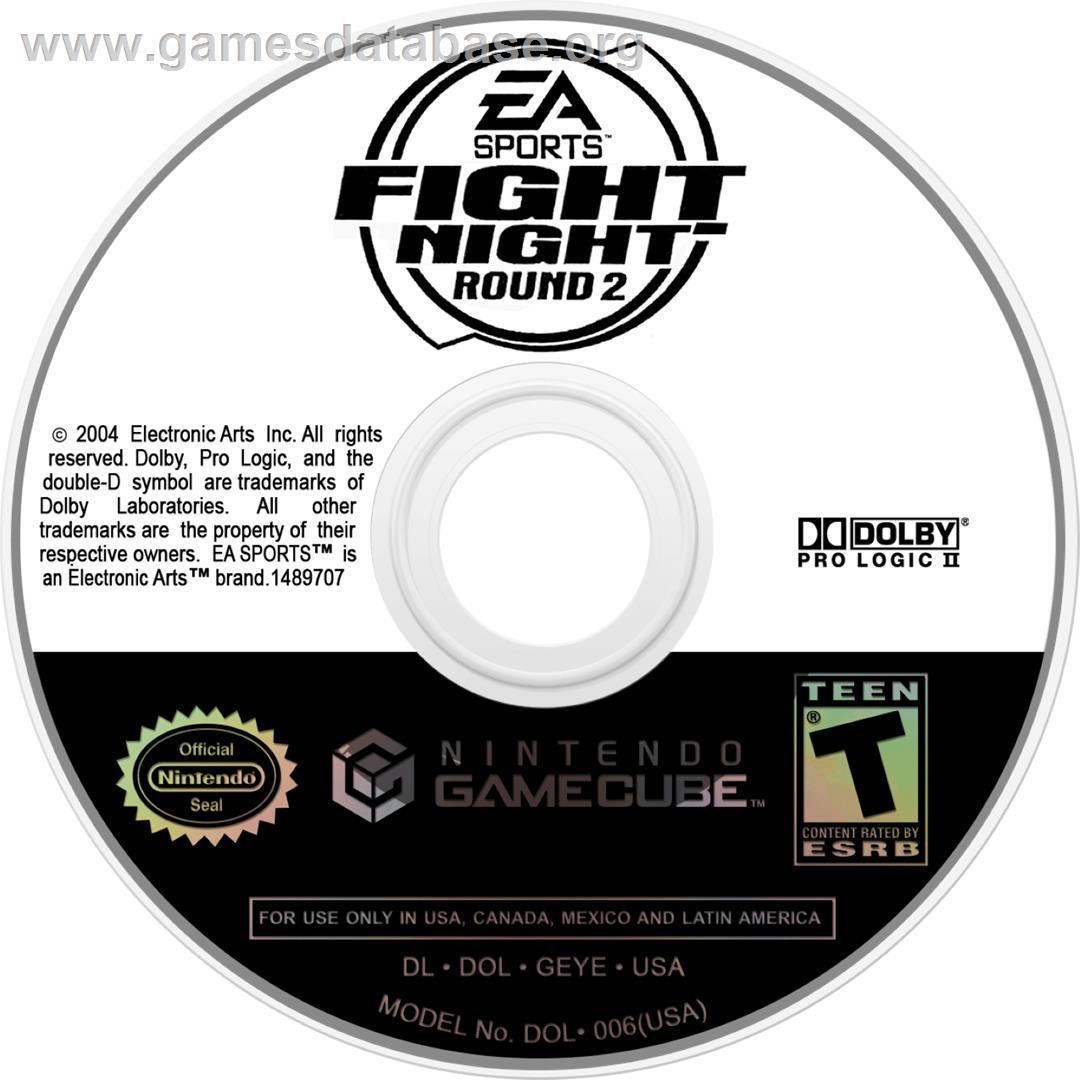 Fight Night Round 2 - Nintendo GameCube - Artwork - Cartridge