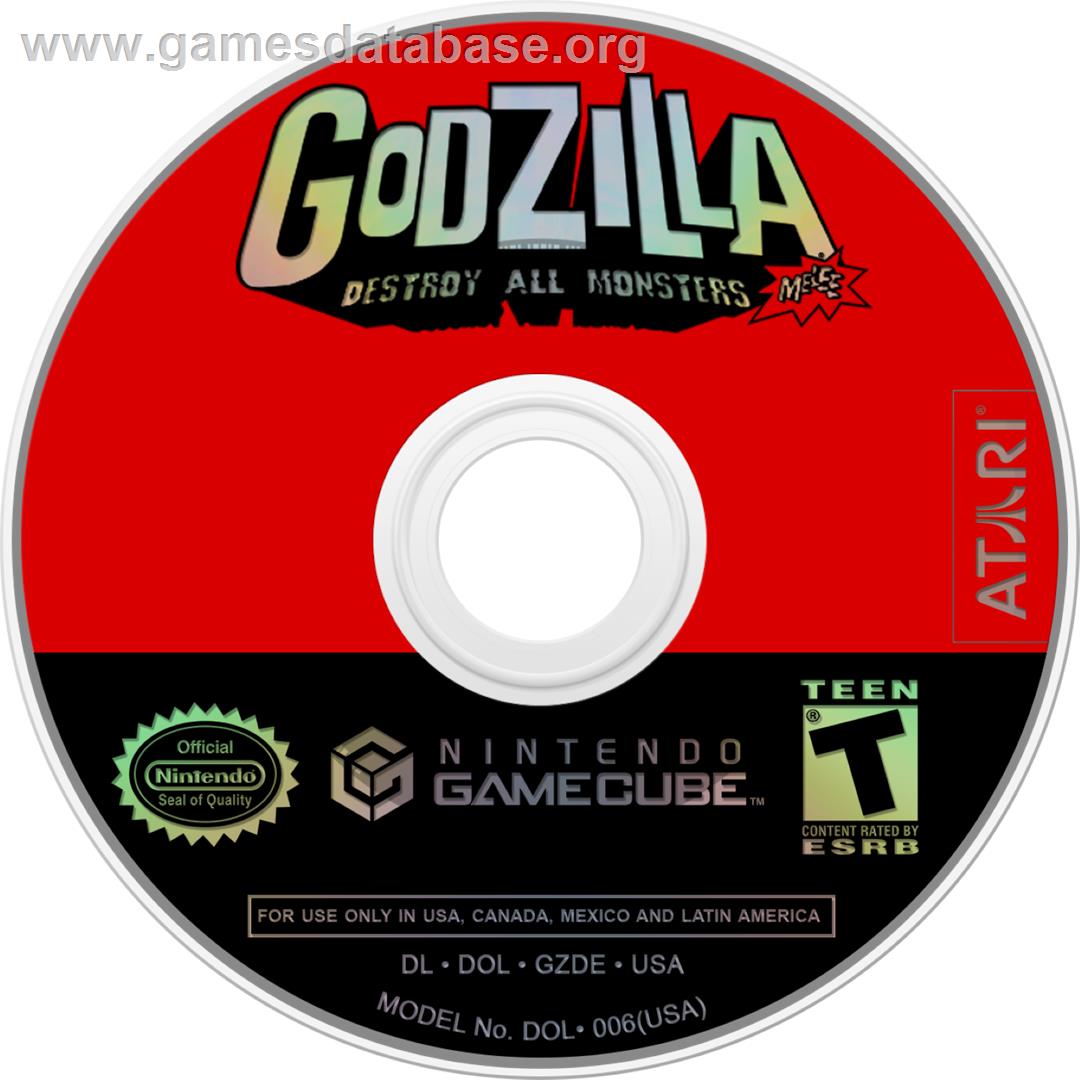 Godzilla: Destroy All Monsters Melee - Nintendo GameCube - Artwork - Cartridge