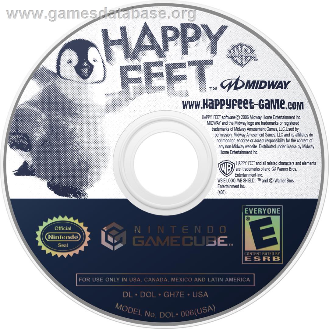 Happy Feet - Nintendo GameCube - Artwork - Cartridge
