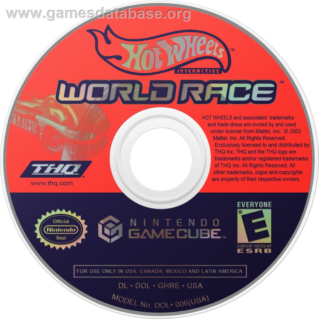 Hot Wheels: World Race - Nintendo GameCube - Artwork - Cartridge