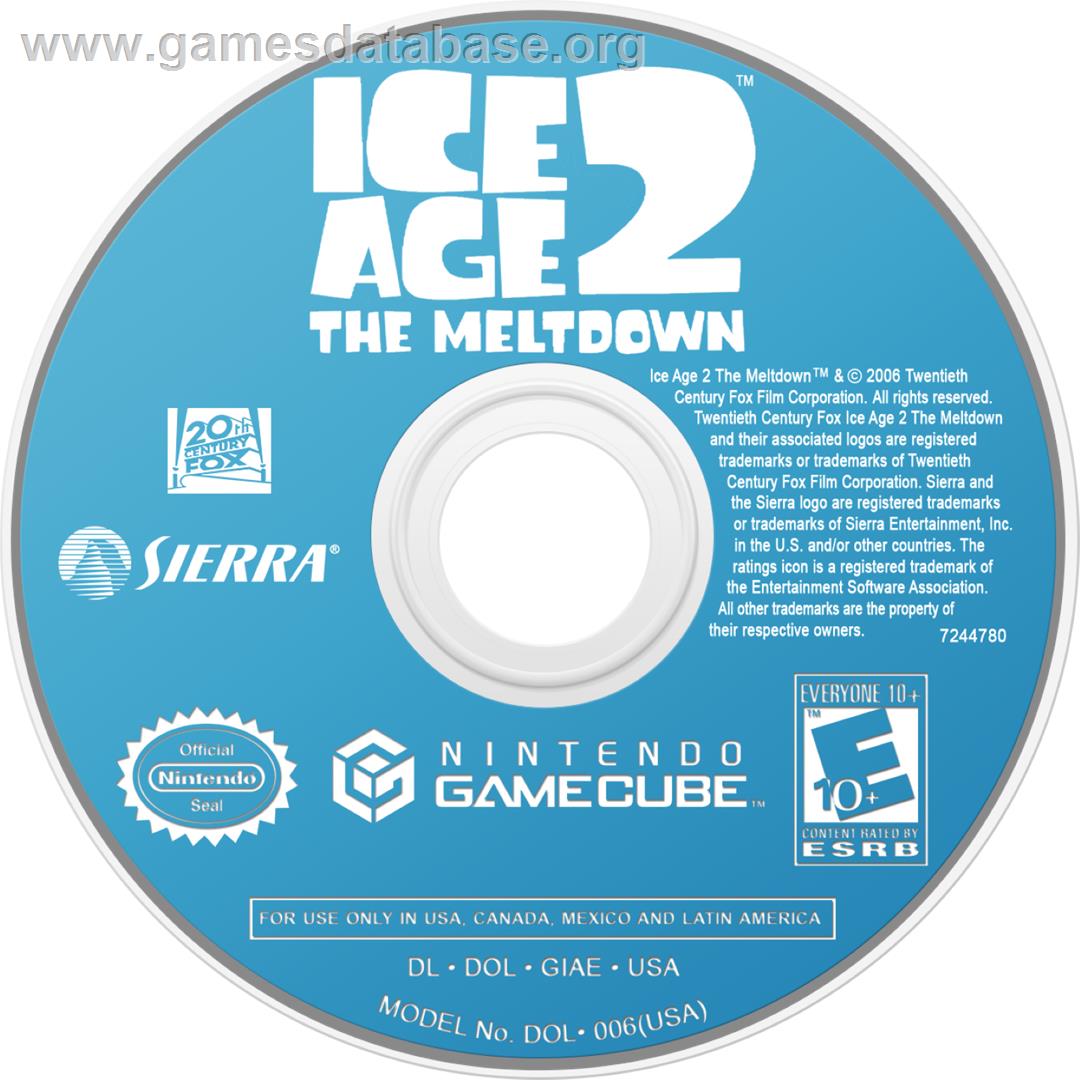 Ice Age 2 - The Meltdown - Nintendo GameCube - Artwork - Cartridge