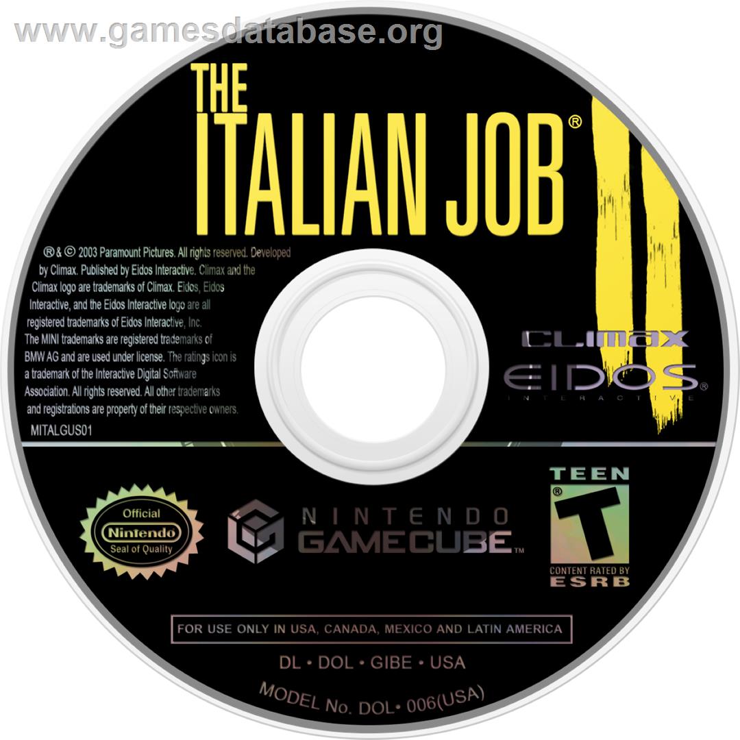 Italian Job - Nintendo GameCube - Artwork - Cartridge