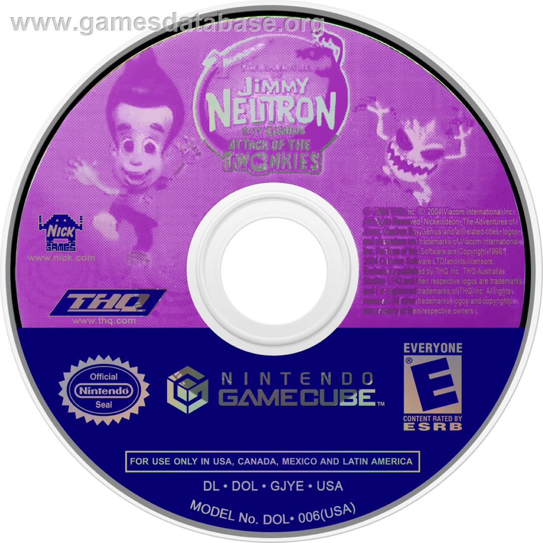 Jimmy Neutron - Boy Genius - Nintendo GameCube - Artwork - Cartridge