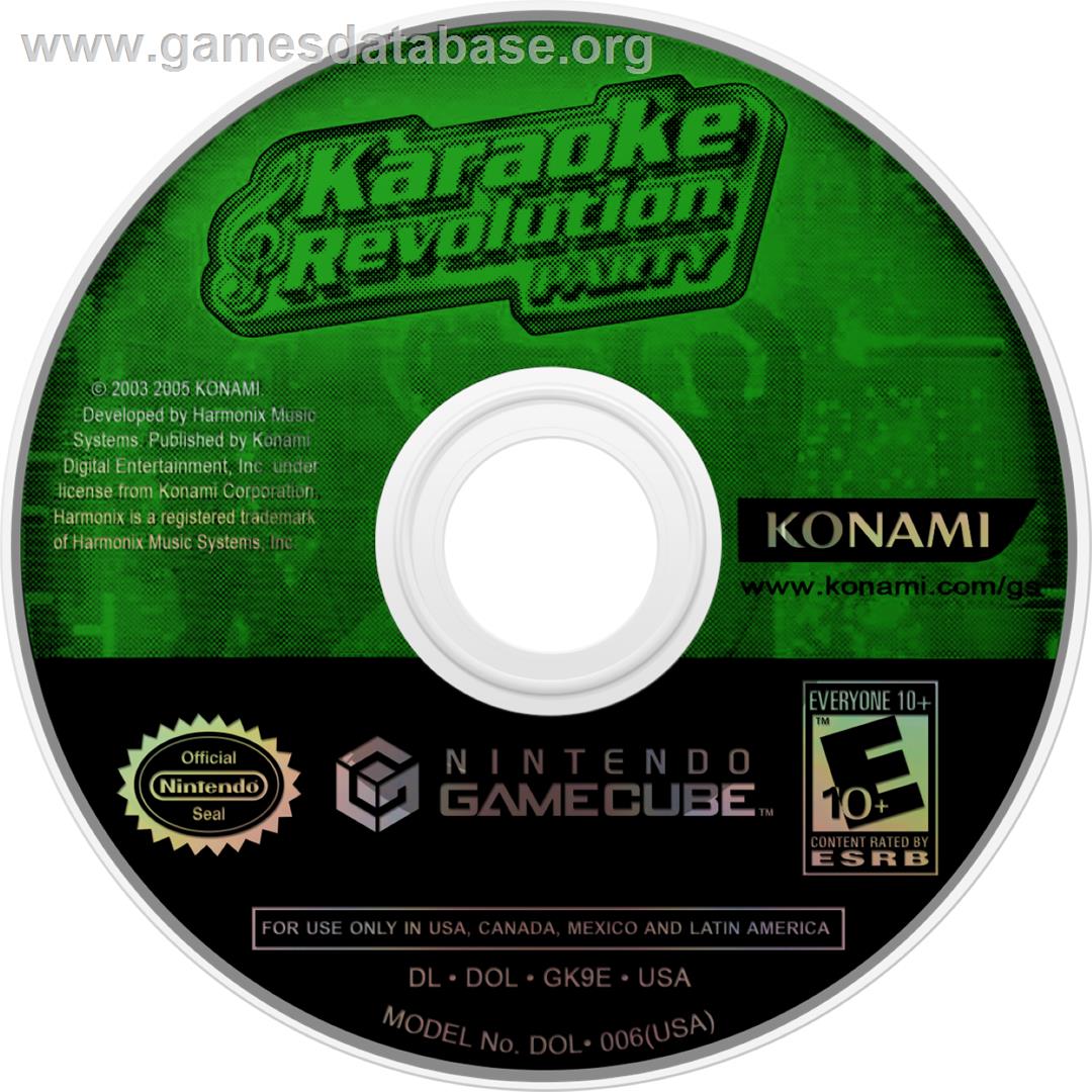 Karaoke Revolution Party - Nintendo GameCube - Artwork - Cartridge