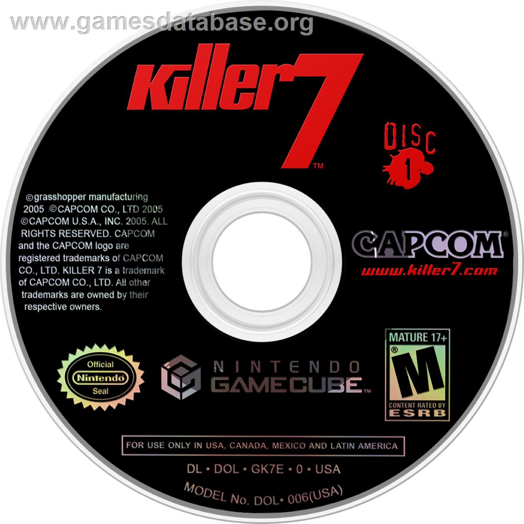 Killer7 - Nintendo GameCube - Artwork - Cartridge