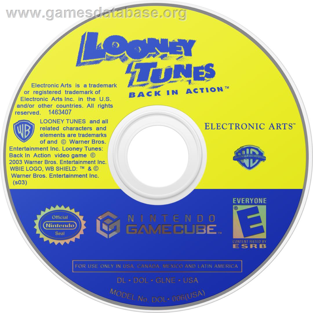 Looney Tunes: Back in Action - Nintendo GameCube - Artwork - Cartridge