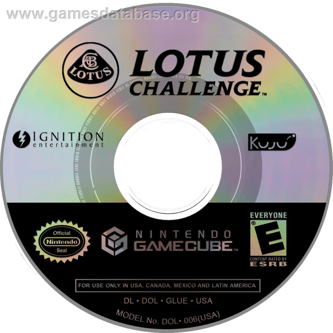 Lotus Challenge - Nintendo GameCube - Artwork - Cartridge
