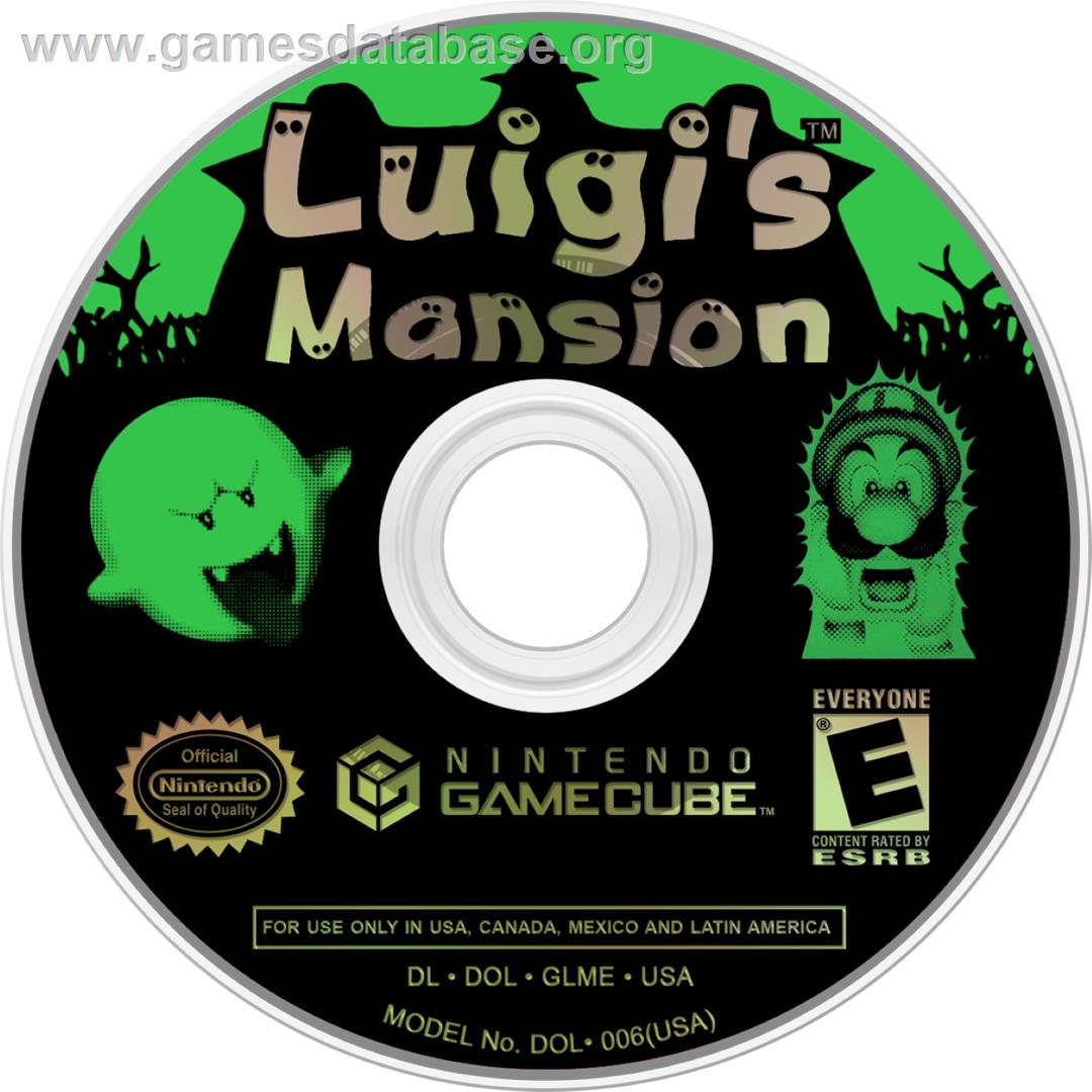 Luigi's Mansion - Nintendo GameCube - Artwork - Cartridge