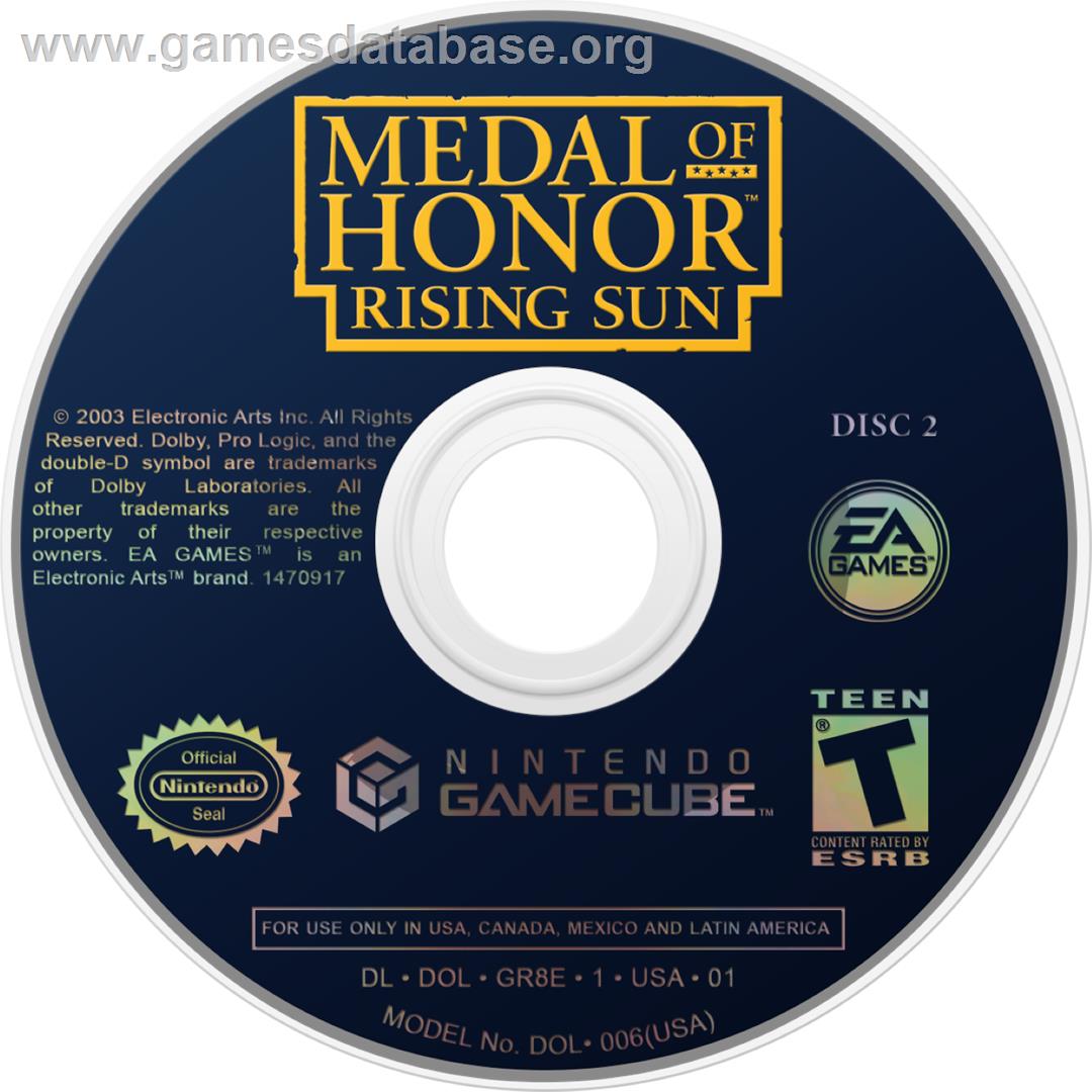 Medal of Honor: Rising Sun - Nintendo GameCube - Artwork - Cartridge