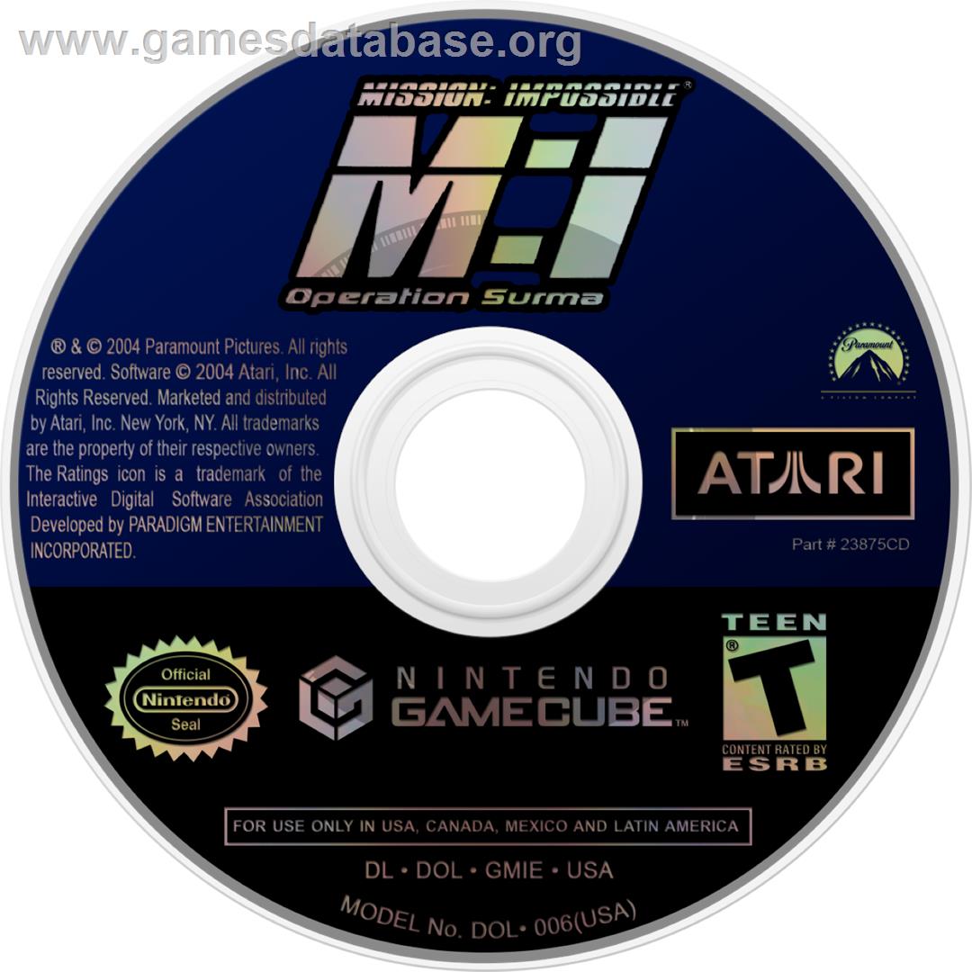 Mission - Impossible - Operation Surma - Nintendo GameCube - Artwork - Cartridge