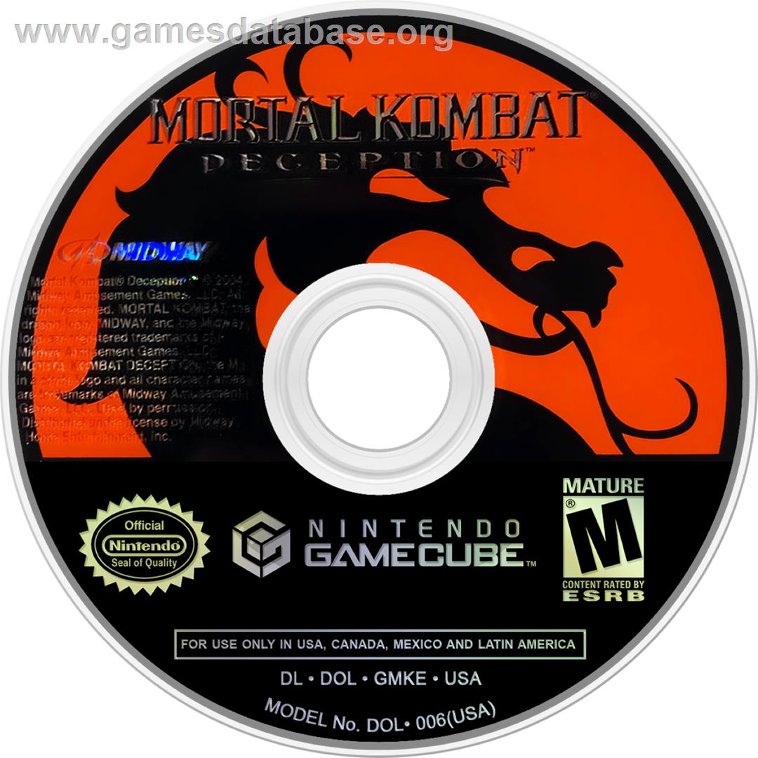 Mortal Kombat: Deception - Nintendo GameCube - Artwork - Cartridge
