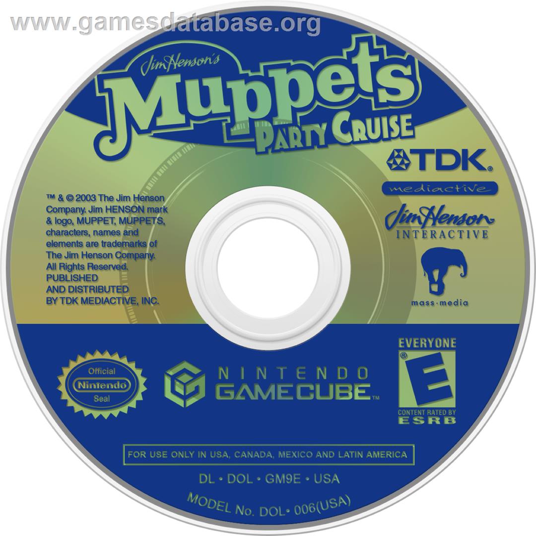 Muppets - Party Cruise - Nintendo GameCube - Artwork - Cartridge