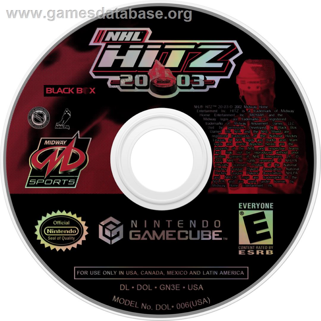NHL Hitz 20-03 - Nintendo GameCube - Artwork - Cartridge