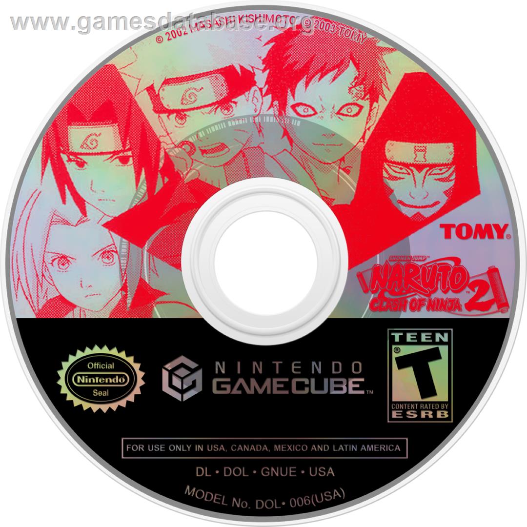 Naruto: Clash of Ninja 2 - Nintendo GameCube - Artwork - Cartridge