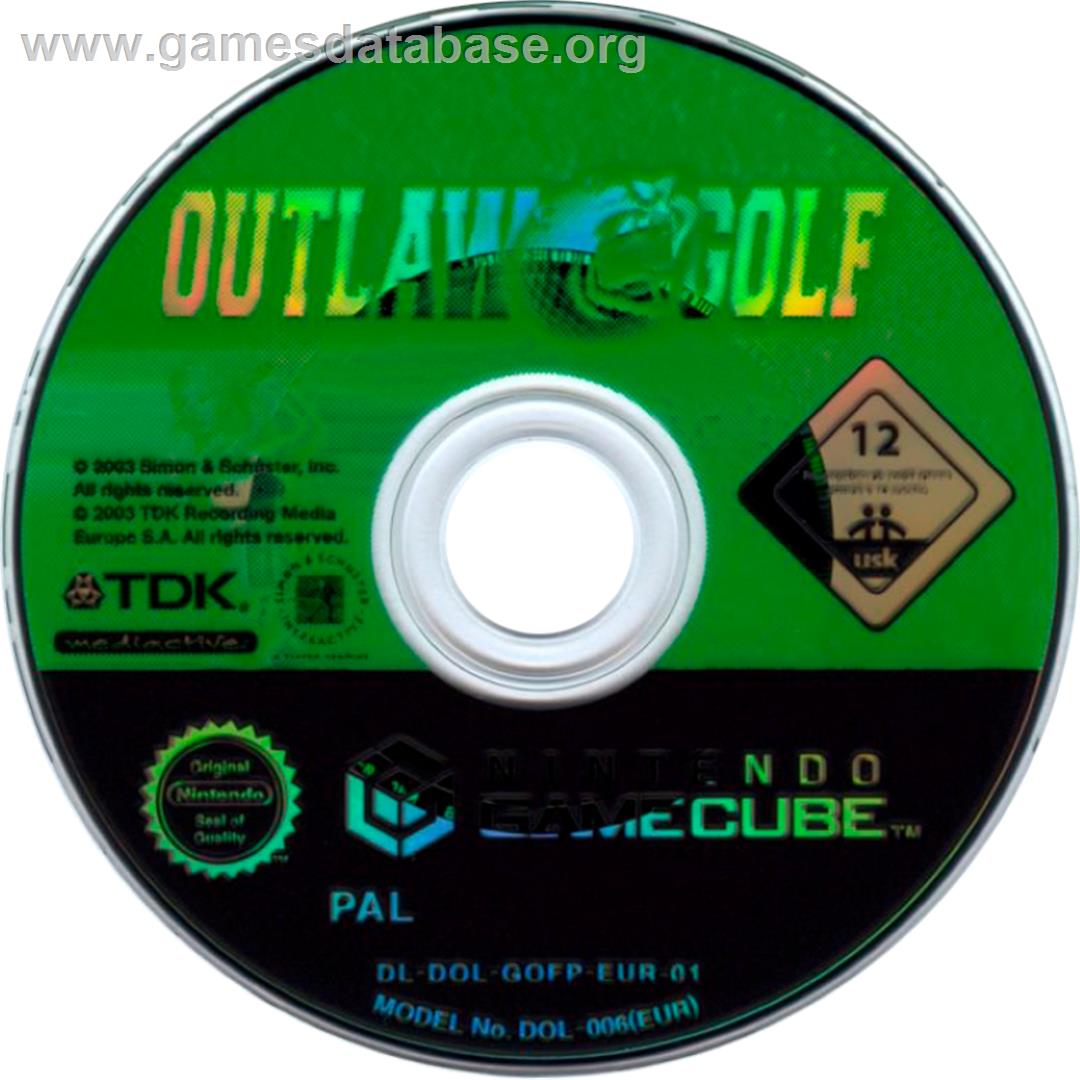 Outlaw Golf - Nintendo GameCube - Artwork - Cartridge