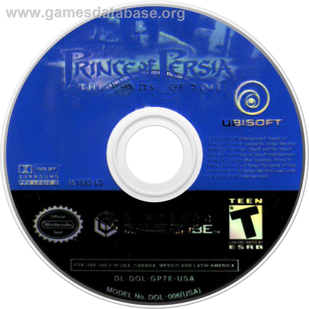 Prince of Persia: The Sands of Time - Nintendo GameCube - Artwork - Cartridge