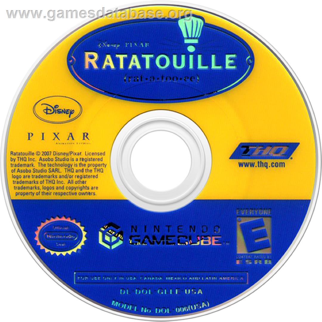 Ratatouille - Nintendo GameCube - Artwork - Cartridge