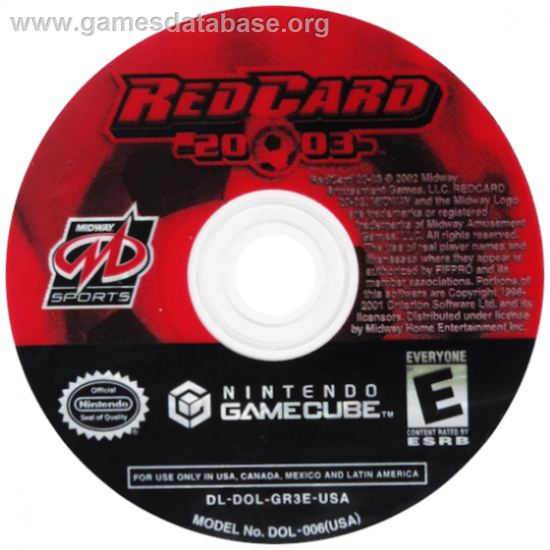 RedCard 20-03 - Nintendo GameCube - Artwork - Cartridge