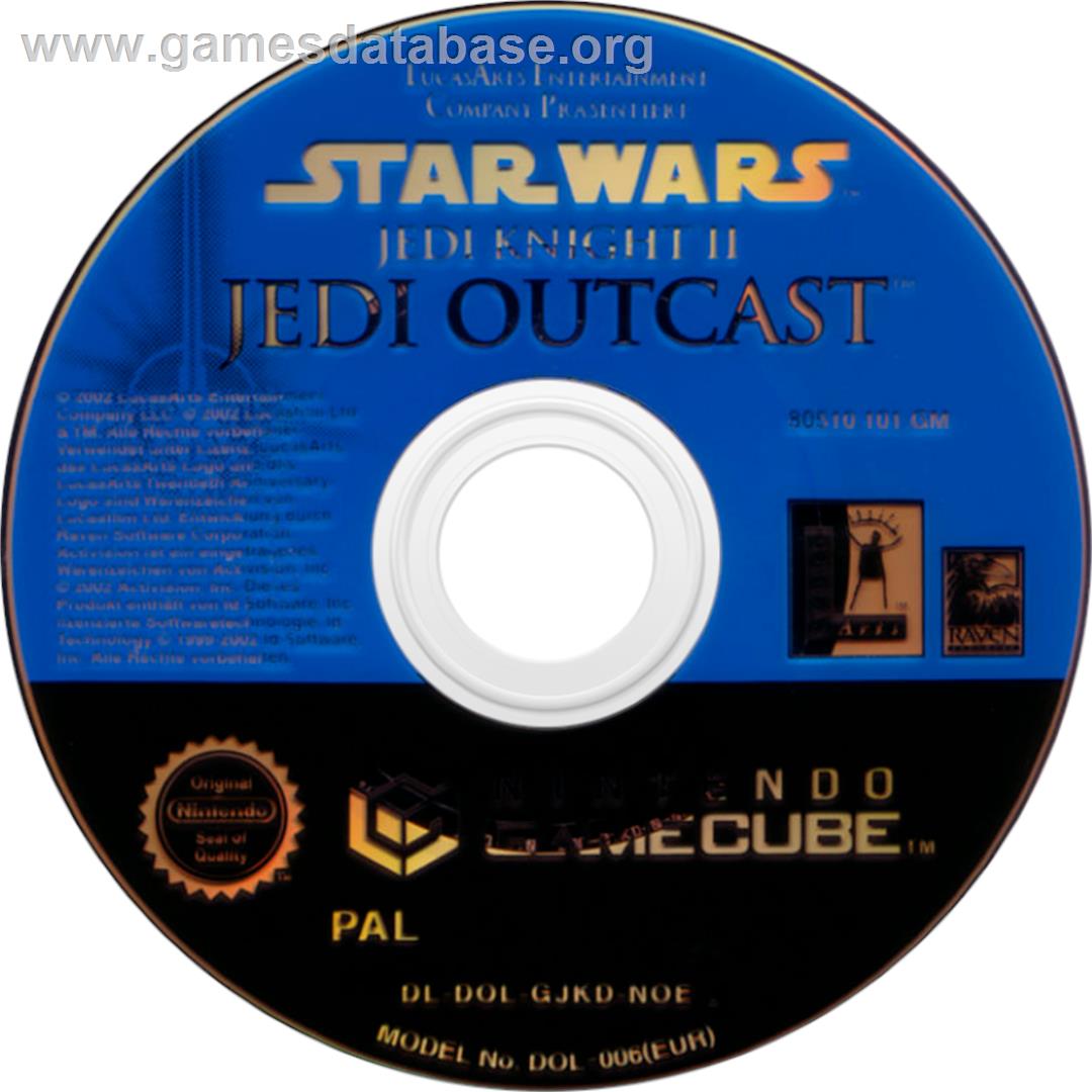 Star Wars - Jedi Knight 2 - Jedi Outcast - Nintendo GameCube - Artwork - Cartridge