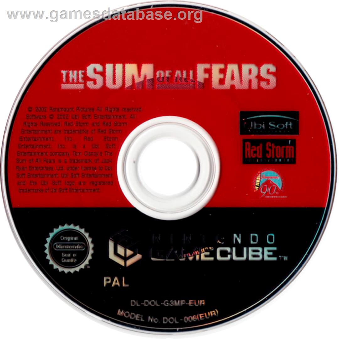 Sum of All Fears - Nintendo GameCube - Artwork - Cartridge