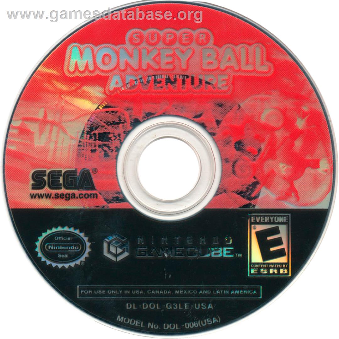 Super Monkey Ball Adventure - Nintendo GameCube - Artwork - Cartridge