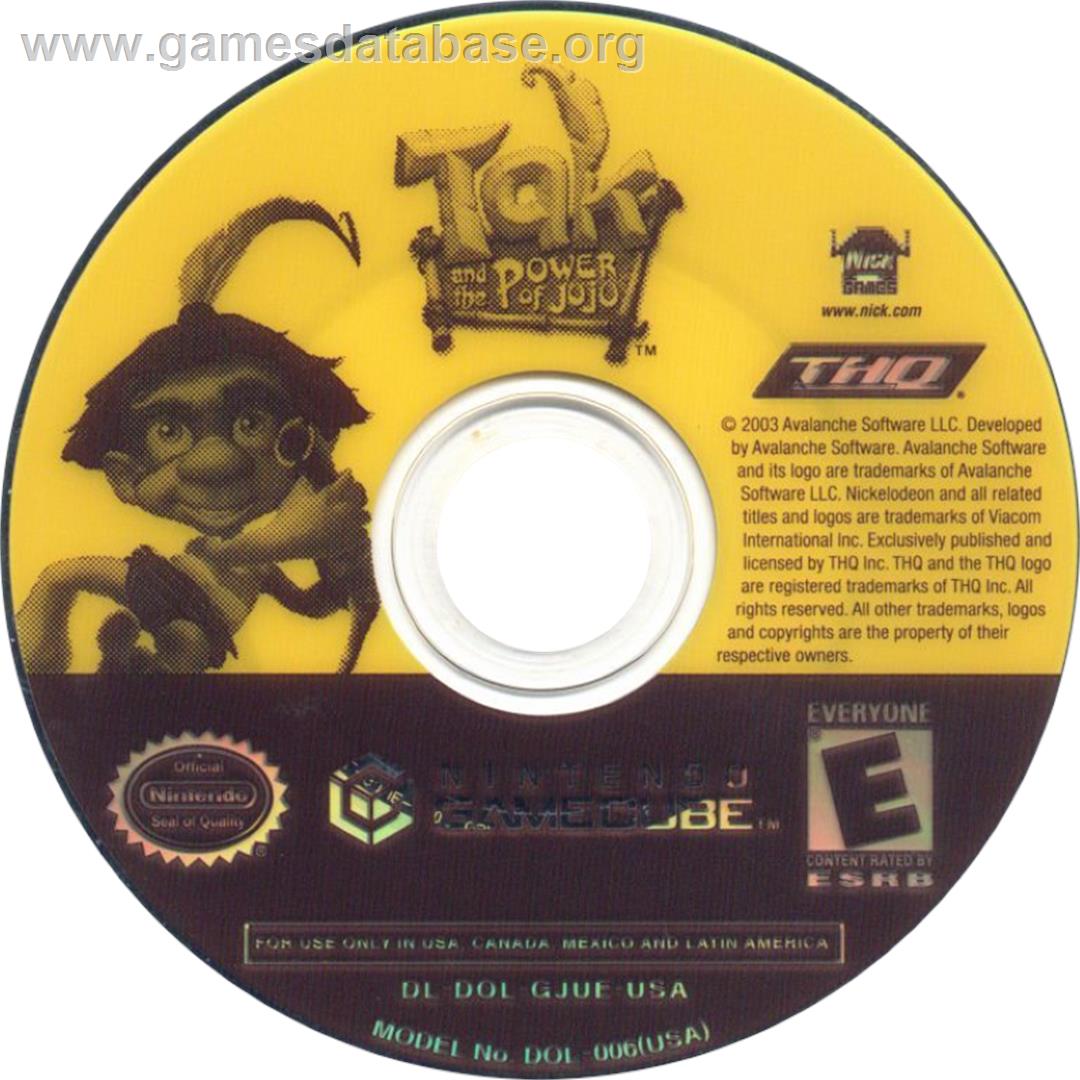 Tak and the Power of Juju - Nintendo GameCube - Artwork - Cartridge