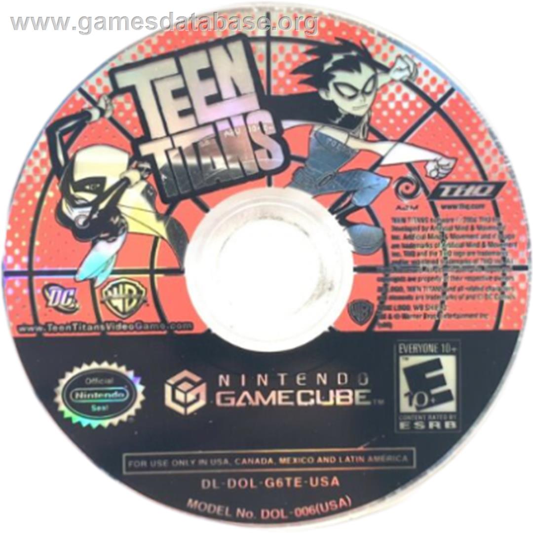 Teen Titans - Nintendo GameCube - Artwork - Cartridge